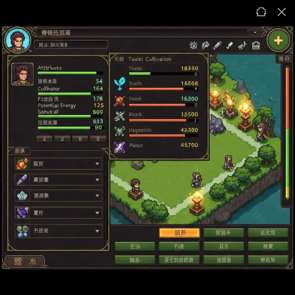 修仙模拟器界面